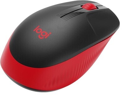 LOGITECH M190 Wireless Mouse, Red
