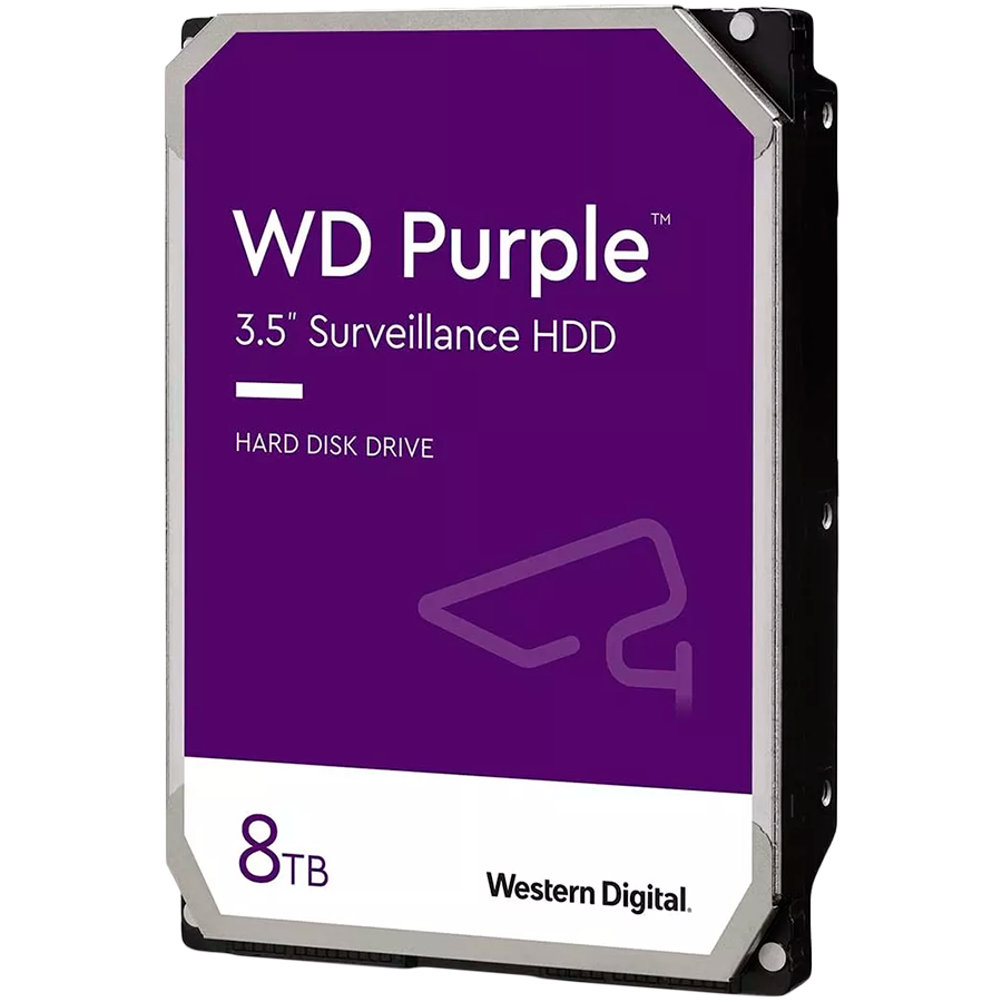 HDD AV WD Purple (3.5&#39;&#39;, 8TB, 128MB, 5640 RPM, SATA 6 Gb/s)