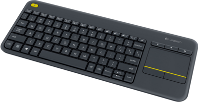 LOGITECH Wireless Touch Keyboard K400 Plus, Black