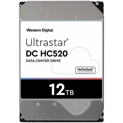 Western Digital Ultrastar DC HDD Server HE12 (3.5’’, 12TB, 256MB, 7200 RPM, SATA 6Gb/s, 512E SE)