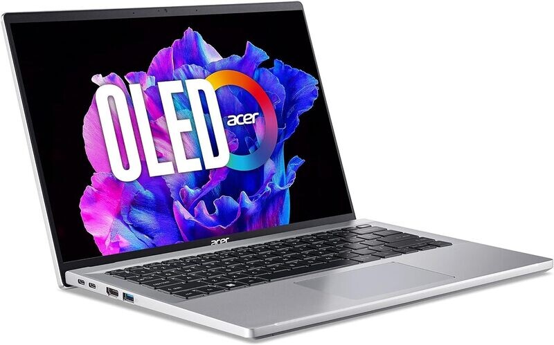 SFG14-72-57FE, Windows 11 Home, Intel Core Ultra 5 125H up to 4.5GHz ,Core 8, 16GB, 14&quot; 2.8K, SSD 1TB M.2 PCIe NVMe, Wi-Fi 6E, BT5.3, 2x USBType C, 2x USB Type A, 2x Thunderbolt 4, Boja Srebrna