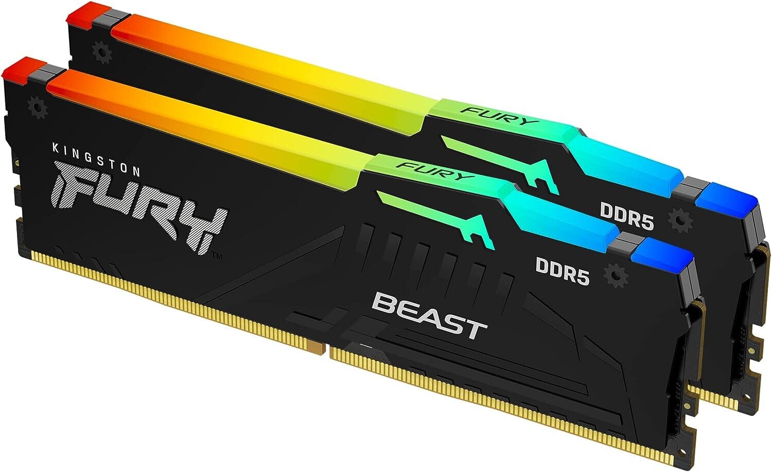 Kingston 16GB 5600MT/s DDR5 CL40 DIMM (Kit of 2) FURY Beast RGB XMP
