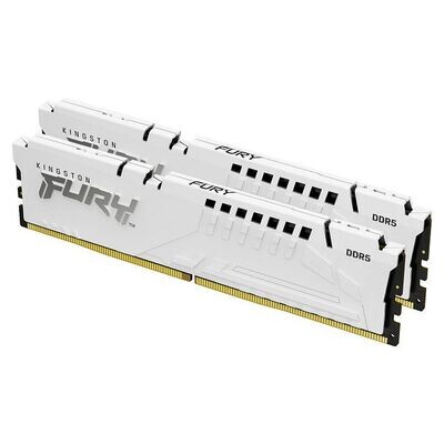 Kingston DRAM 32GB 6000MT/s DDR5 CL40 DIMM (Kit of 2) FURY Beast White XMP