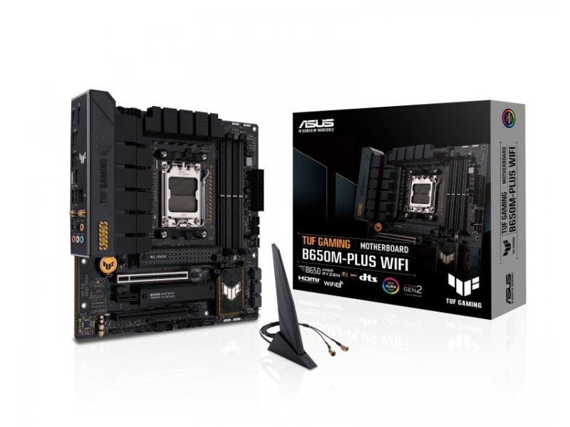 ASUS Mainboard Desktop TUF GAMING B650M-PLUS WIFI (AM5, AMD B650, DDR5, ATX)