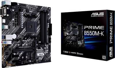 ASUS Mainboard Desktop PRIME B550M-K (AM4, DDR4, mATX)
