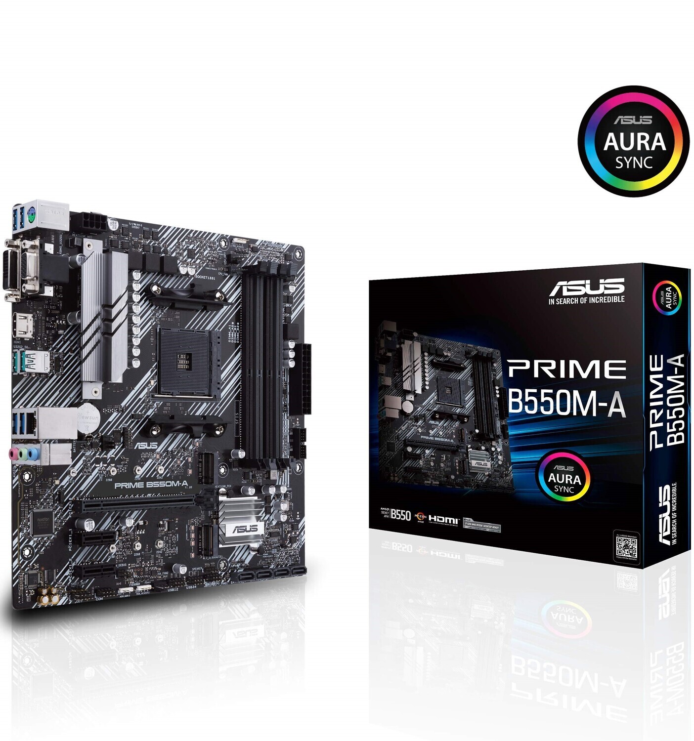 ASUS Mainboard Desktop PRIME B550M-A (AM4, mATX, DDR4)