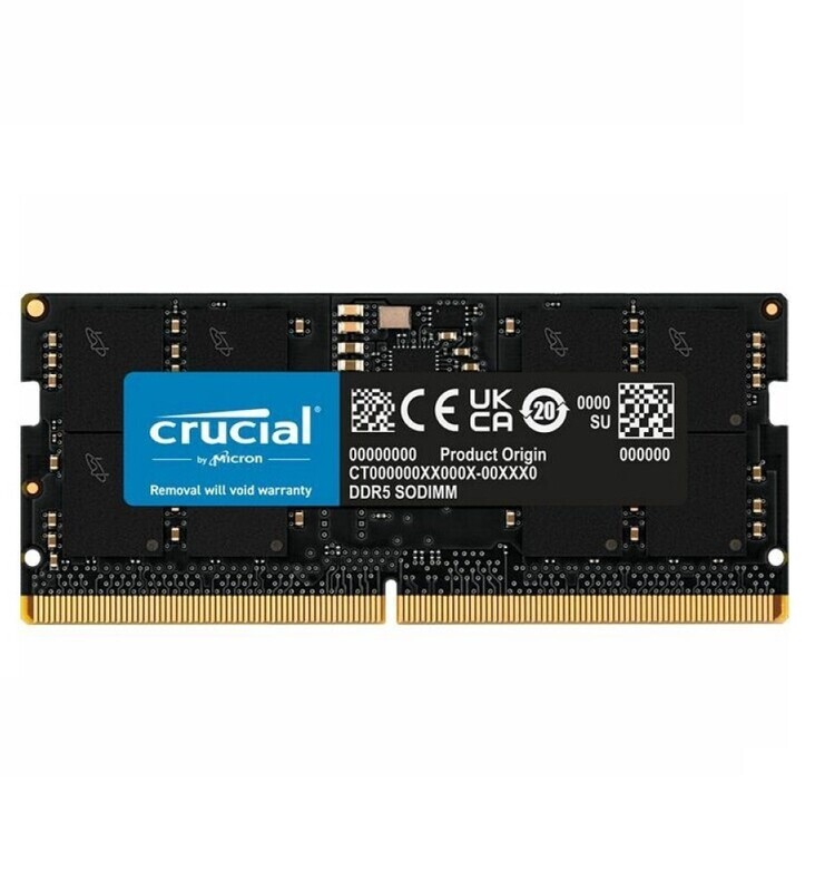 Crucial 16GB DDR5-5600 SODIMM CL46 (16Gbit)