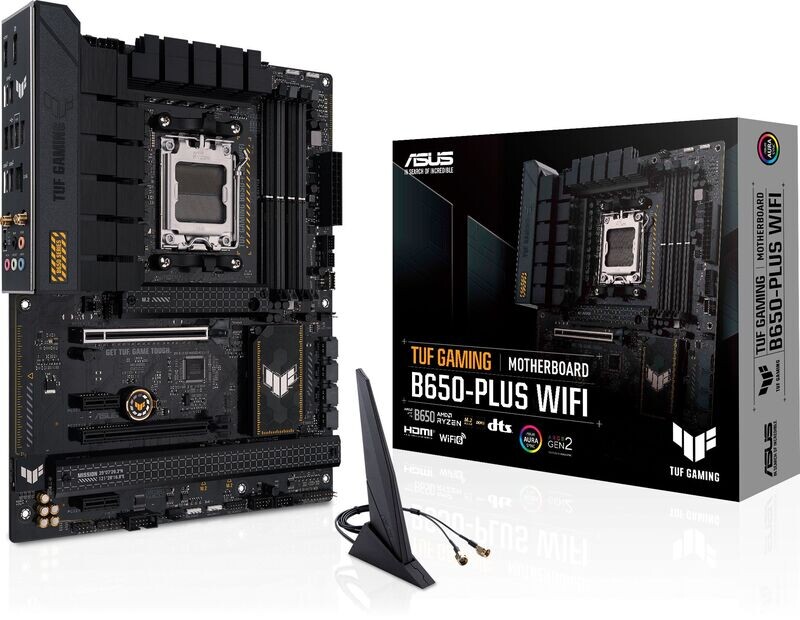 ASUS Mainboard Desktop TUF GAMING B650-PLUS WIFI (AM5, DDR5, ATX)