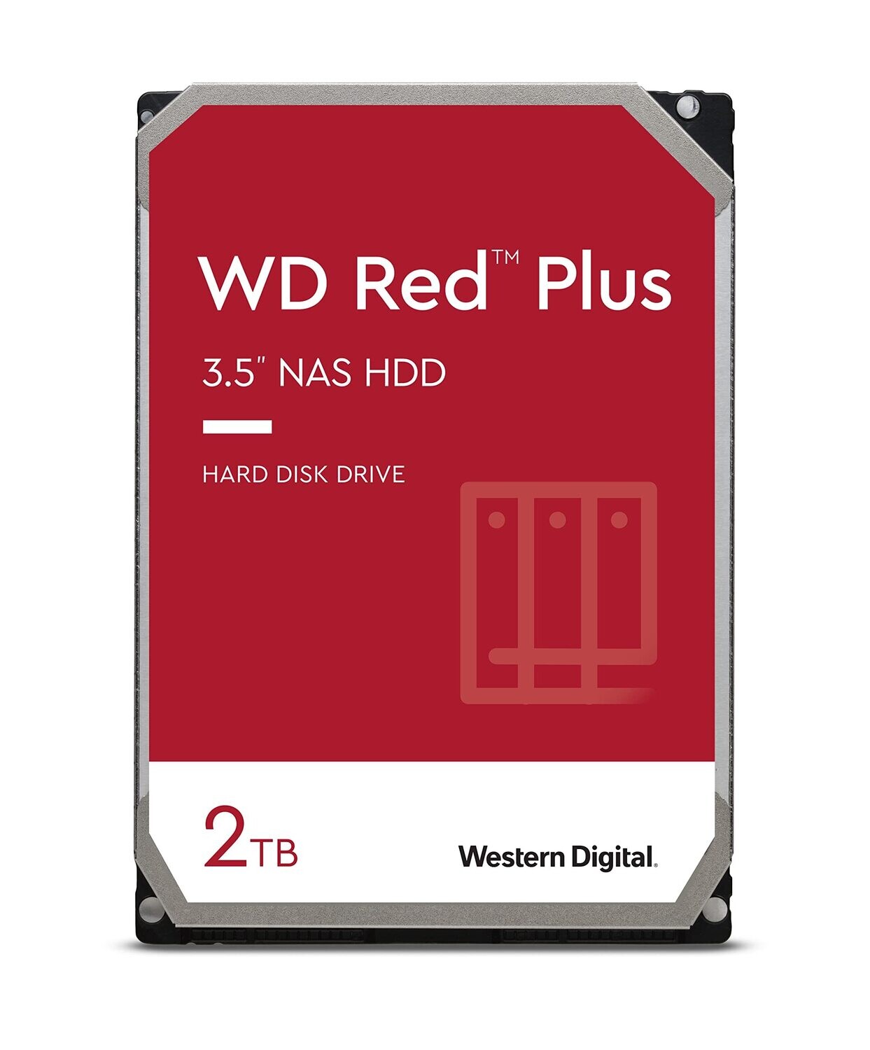 HDD NAS WD Red Plus 2TB CMR, 3.5&#39;&#39;, 128MB, 5400 RPM, SATA