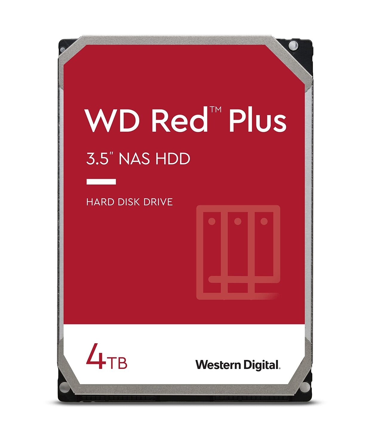 HDD NAS WD Red Plus (3.5&#39;&#39;, 4TB, 256MB, 5400 RPM, SATA 6 Gb/s)