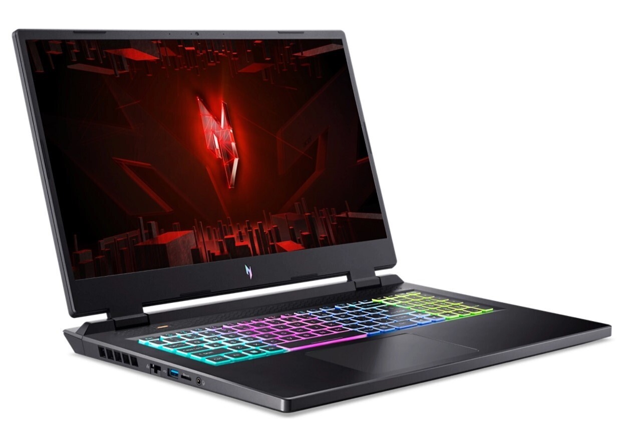 Acer AN17-41-R245 Nitro, Linux (eShell), AMD Ryzen 7 7840HS up to 5.1GHz Core 8, 16GB, 17.3" QHD 165Hz, SSD 512GB M.2 PCIe NVMe, Nvidia GeForce RTX 4060 8GB GDDR6, 802.11ax, BT 5.1, Gbit LAN, Backlit