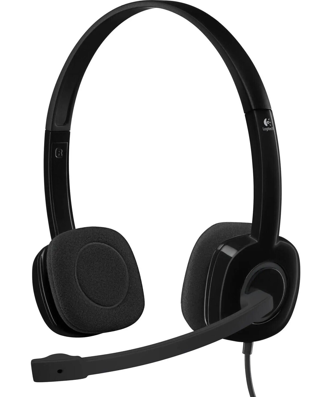 LOGITECH H151 Corded Stereo Headset - BLACK - 3.5 MM