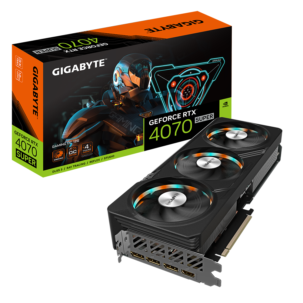 Gigabyte GeForce RTX 4070 Super Gaming OC 12G, 12GB GDDR6X