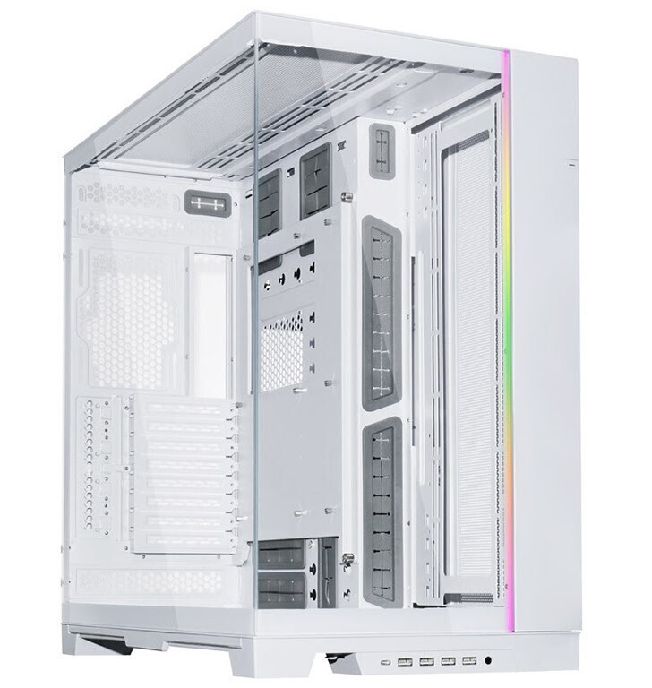 Case Lian Li O11 Dynamic EVO XL, ATX, Big-Tower, Tempered Glass, White