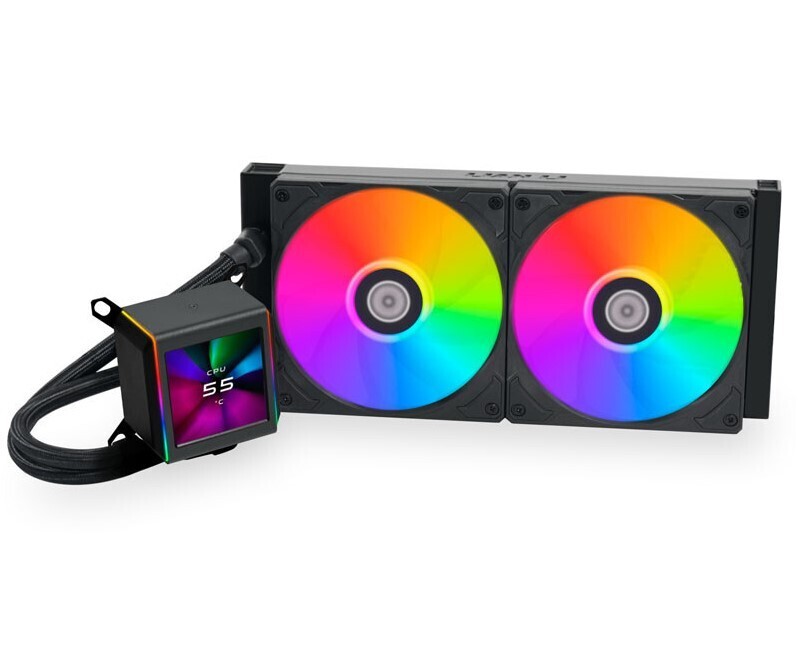 AIO Liquid Cooler GALAHAD II LCD 280, ARGB, Black