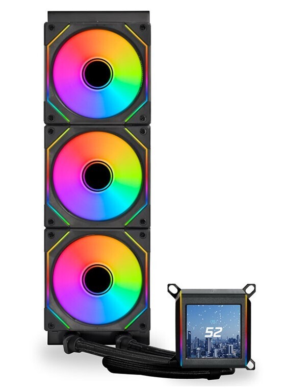 AIO Liquid Cooler GALAHAD II LCD 360 SL-Infinity, ARGB, Black