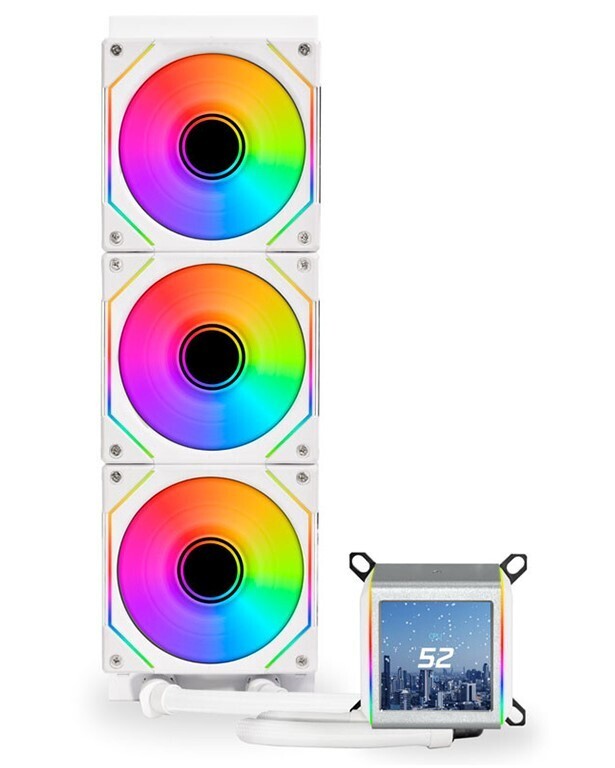 AIO Liquid Cooler GALAHAD II LCD 360 SL-Infinity, ARGB, White