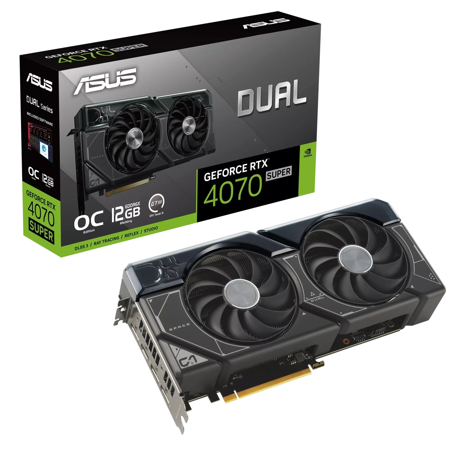 ASUS GeForce RTX 4070 Super Dual OC, 12GB GDDR6X