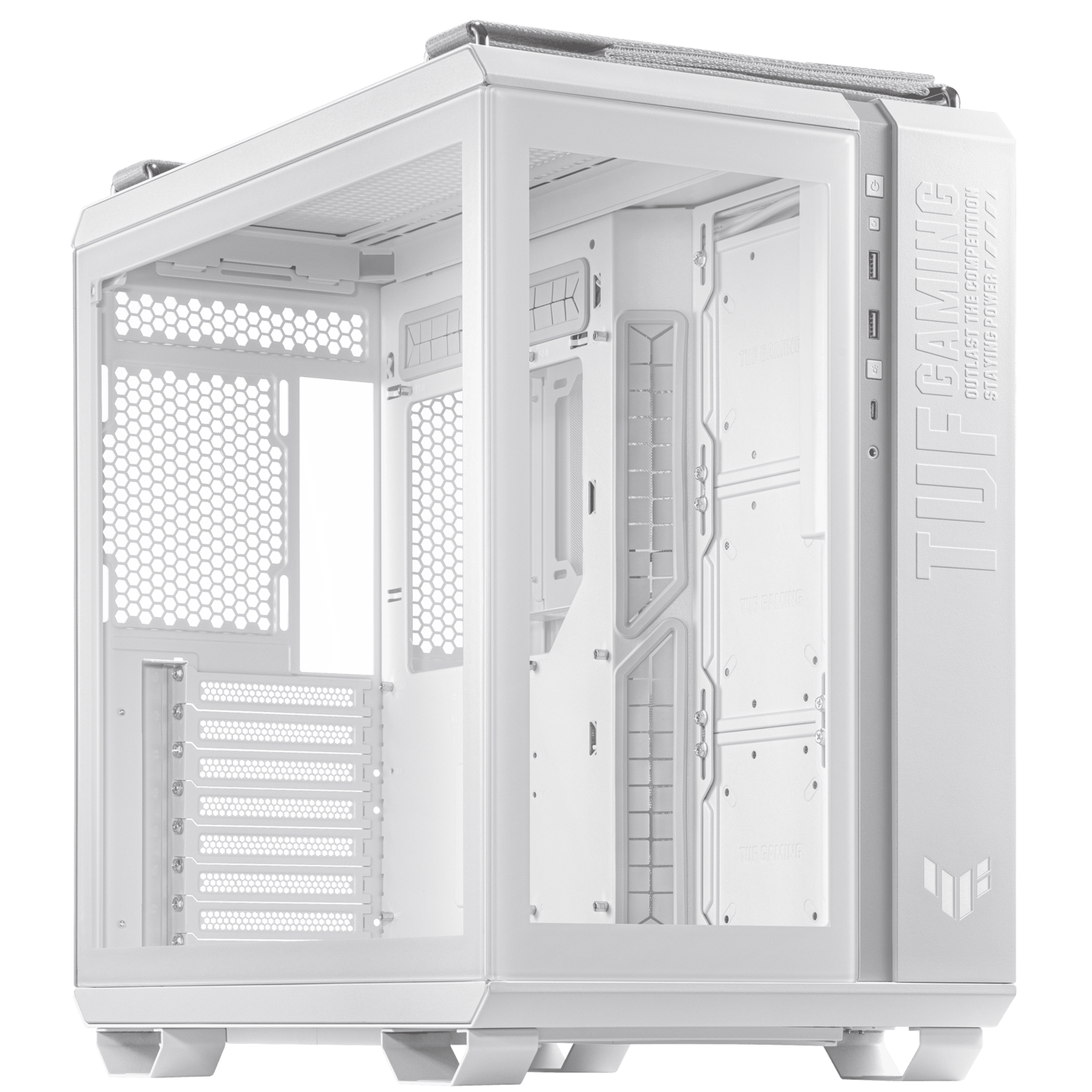 Case ASUS TUF Gaming GT502, ATX, Midi-Tower, Tempered Glass, White