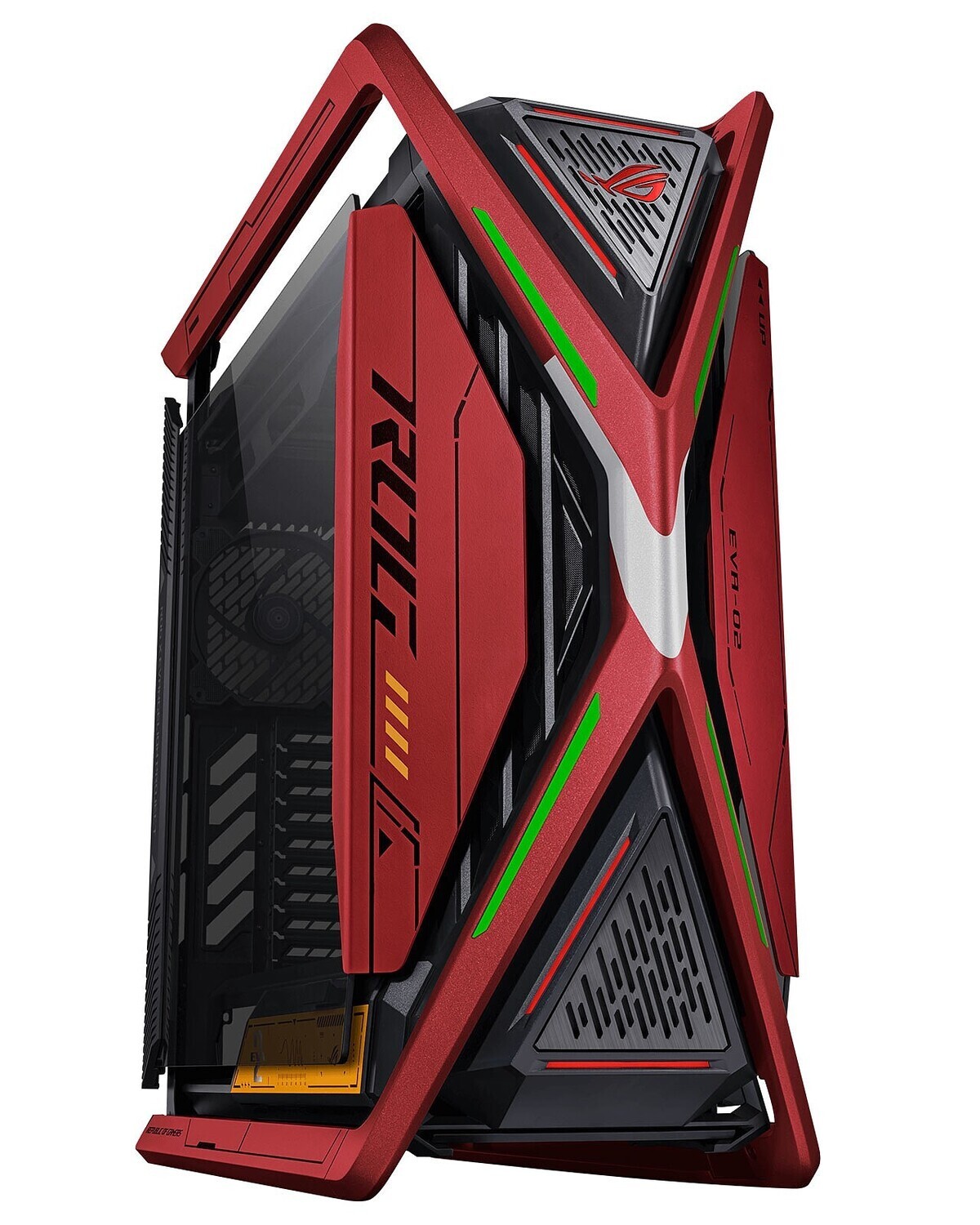 Case ASUS ROG Hyperion GR701 EVA-02 Edition, Big-Tower, Tempered Glass, red