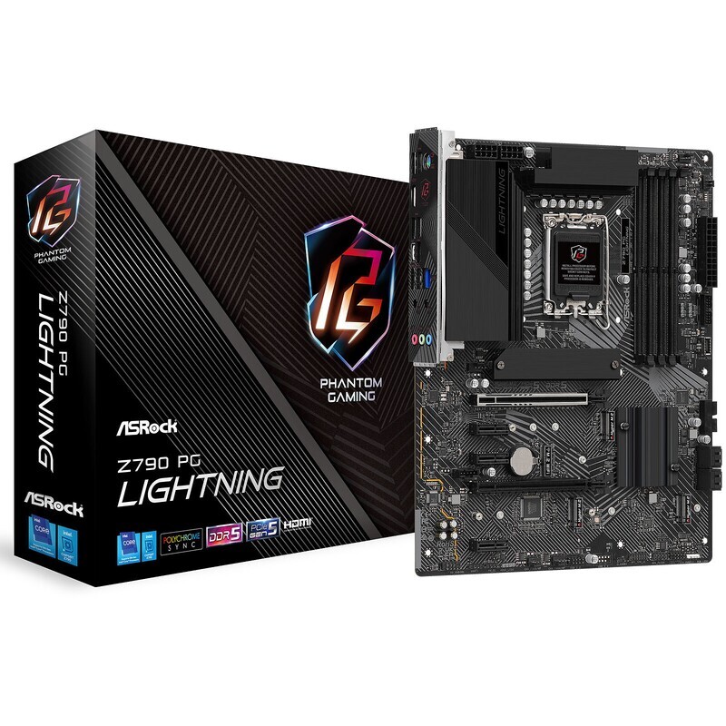 ASRock Mainboard Desktop Z790 PG Lightning (LGA1700, 4x DDR5, ATX)