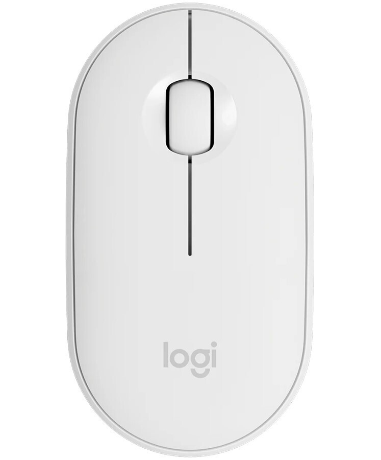 LOGITECH M350S Pebble 2 Bluetooth Mouse - TONAL WHITE - DONGLELESS