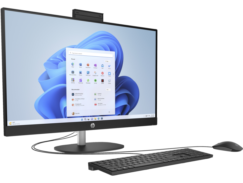 HP All-in-One 27-cr0045ny Intel Core i5-1335U 27inch FHD AG 2x8GB DDR4 512GB PCIe NVMe SSD Freedos 3.0 Jet Black 3y