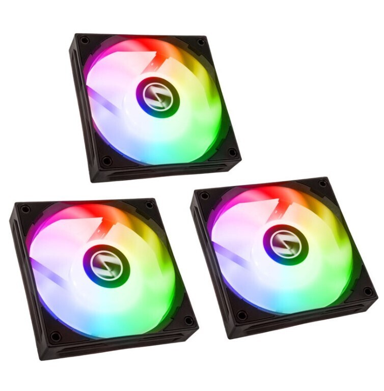 Fan Lian Li ST120 RGB PWM 120mm, 3 Pack + Controller, Black