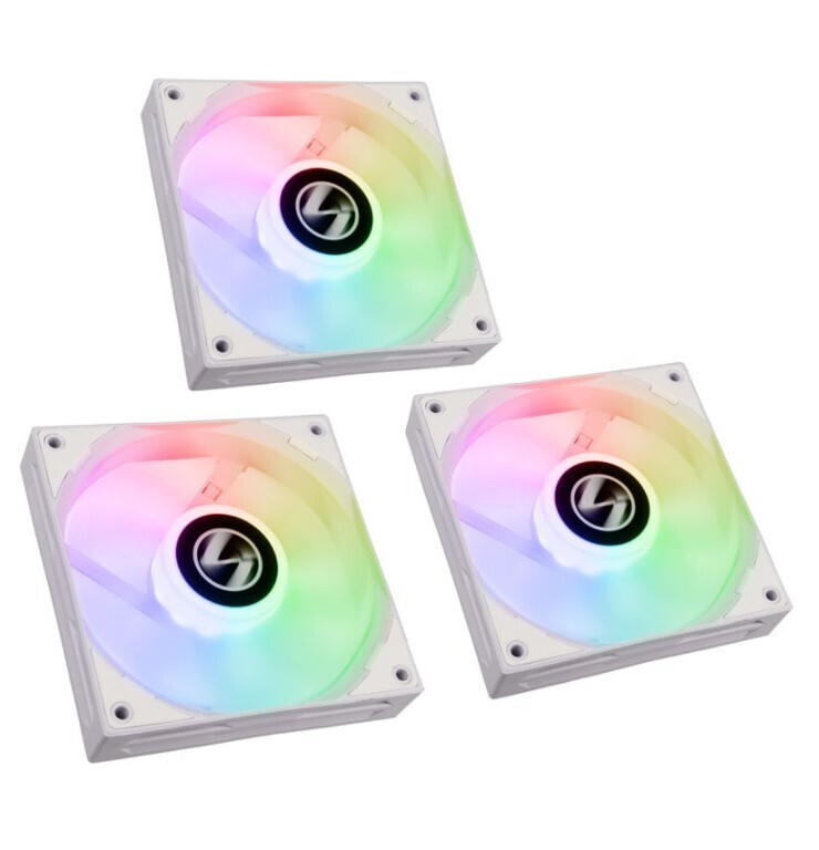 Fan Lian Li ST120 RGB PWM 120mm, 3 Pack + Controller, white