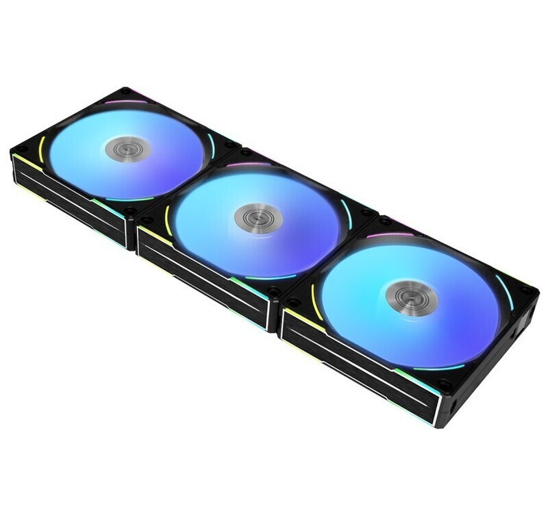 Fan Lian Li UNI FAN AL120 V2 RGB PWM 120mm, 3 Pack + Controller, Black