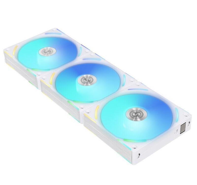 Fan Lian Li UNI FAN AL120 V2 RGB PWM 120mm, 3 Pack + Controller, White