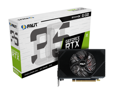 PALIT GeForce RTX 3050 StormX, 6GB GDDR6