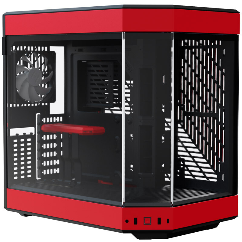 Hyte Y60 Midi Tower, Tempered Glass - Black/Red