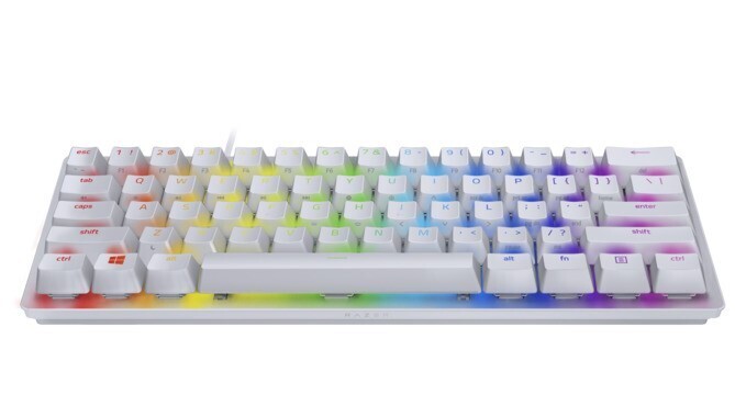 Keyboard Razer Huntsman Mini Mercury, Clicky Optical Switch, US HR