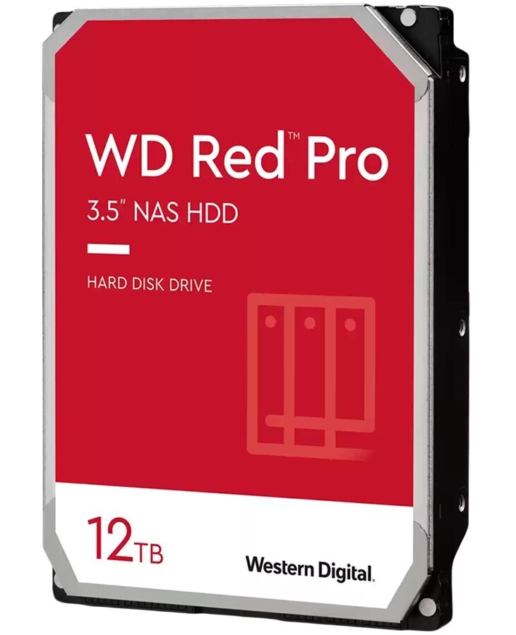 HDD Desktop WD Red Pro (3.5&#39;&#39;, 12TB, 256MB, 7200 RPM, SATA 6 Gb/s)