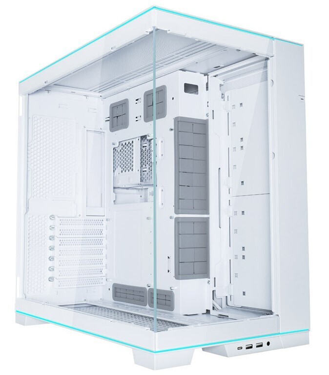 Case Lian Li O11D EVO RGB, ATX, Midi-Tower, Tempered Glass, White