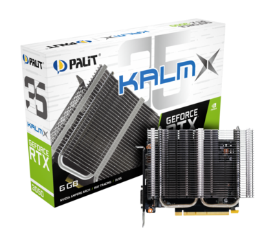 Palit GeForce RTX3050 KalmX 6G, 6GB GDDR6