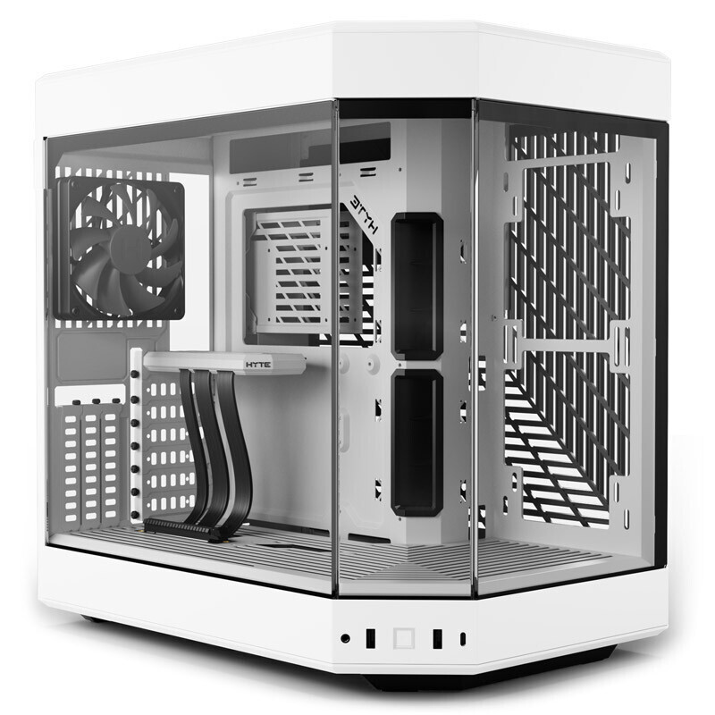 Hyte Y60 Midi Tower, Tempered Glass - White