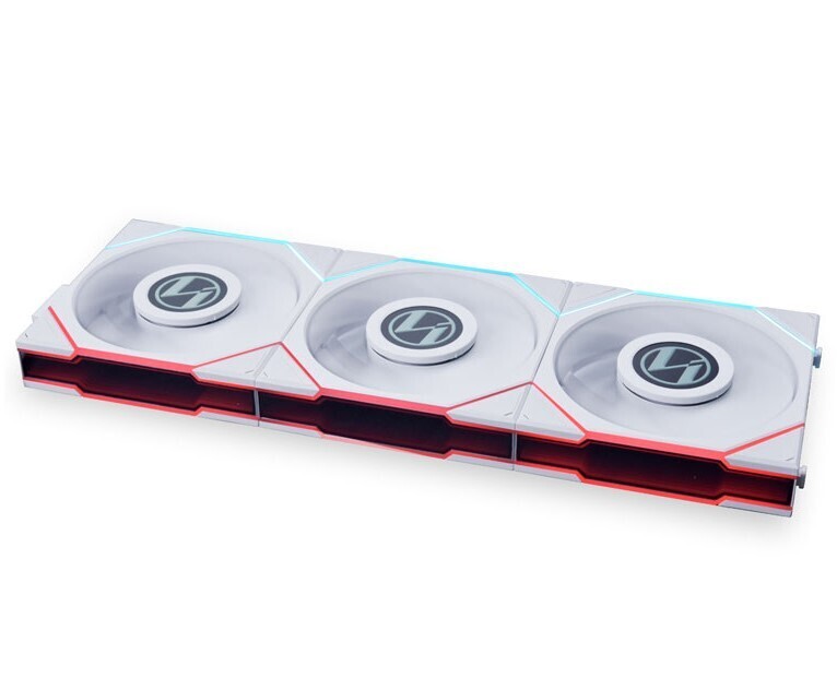 Fan Lian Li UNI FAN TL LCD 120, ARGB, PWM, 120mm, 3 Pack + Controller, White