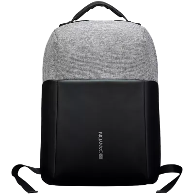 CANYON BP-G9, Anti-theft backpack for 15.6&#39;&#39; laptop, material 900D glued polyester and 600D polyester, black/dark gray, USB cable length0.6M, 400x210x480mm, 1kg,capacity 20L