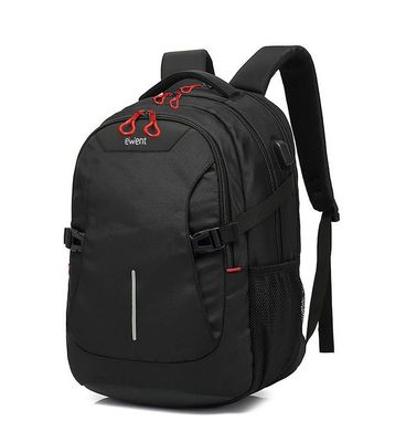 Bag for notebook Ewent Backpack 15.6&#39;&#39; USB port, black EW2526
