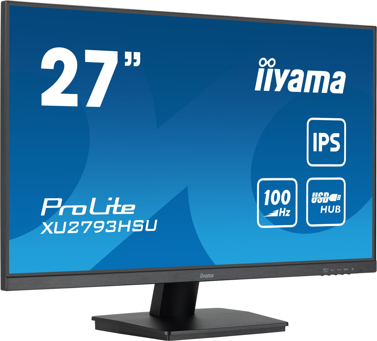 IIYAMA Monitor LED XU2793HSU-B6 27&quot; IPS 1920 x 1080 @100Hz 250 cd/m² 1ms HDMI DP USB HUB Tilt