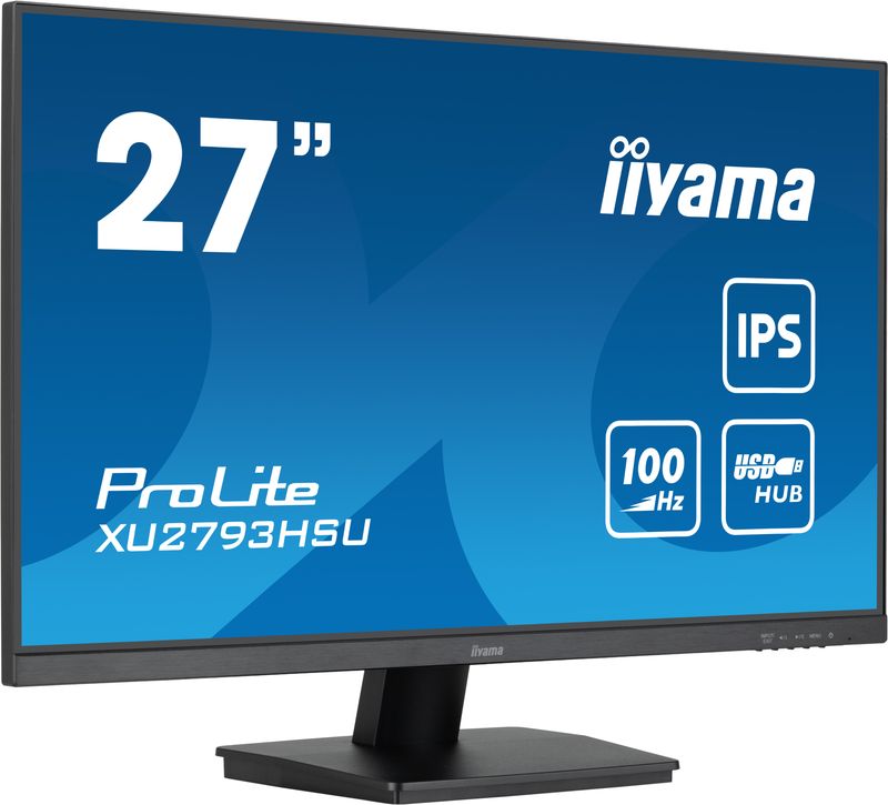 IIYAMA Monitor LED XU2793HSU-B6 27&quot; IPS 1920 x 1080 @100Hz 250 cd/m² 1ms HDMI DP USB HUB Tilt