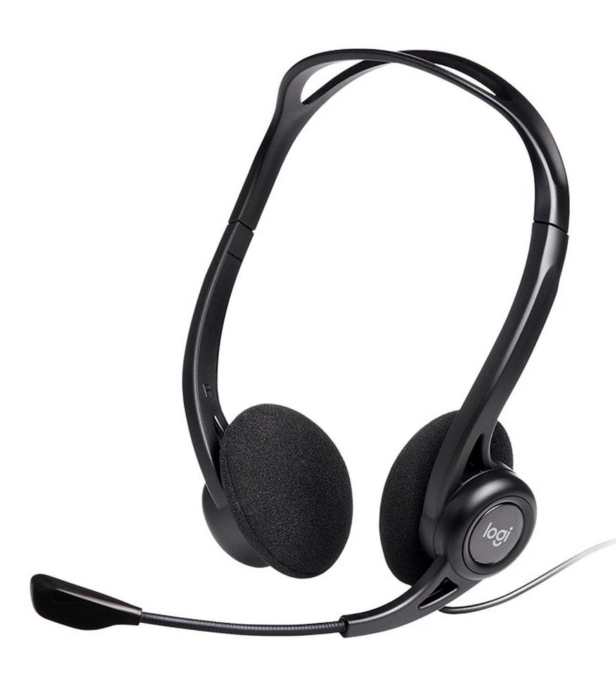 LOGITECH PC960 Corded Stereo Headset BLACK - USB