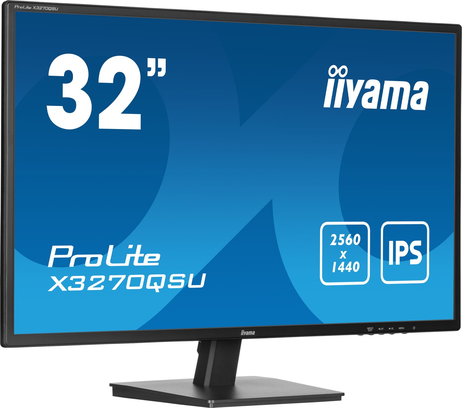IIYAMA Monitor LED X3270QSU-B1 31.5&quot; IPS WQHD 2560 x 1440 @100Hz 250 cd/m² 1200:1 3ms HDMI DP USB Hub Tilt
