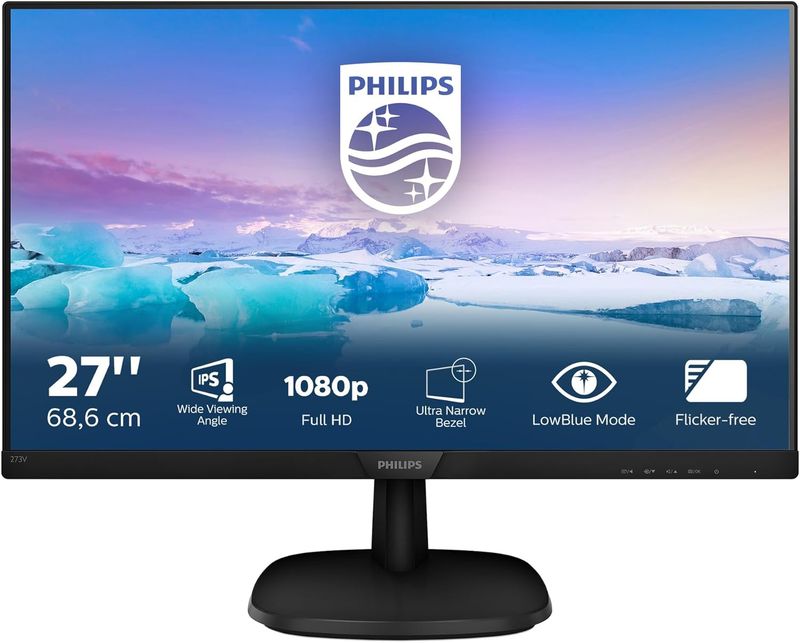 Philips 273V7QJAB, IPS, 27&quot;, VGA, HDMI, DP, zvuč.