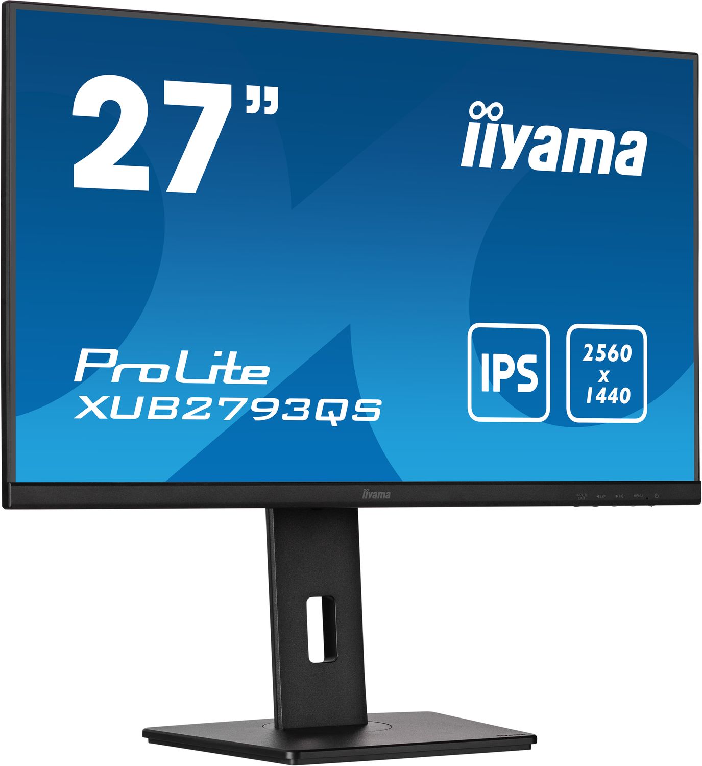 IIYAMA Monitor LED XUB2793QS-B6 27&quot; IPS 2560 x 1440 @100Hz 16:9 250 cd/m² 1300:1 1ms HDMI DP tilt