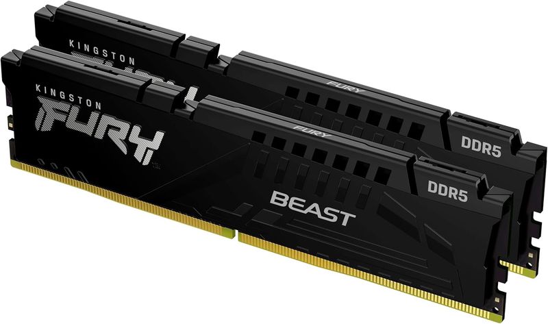 Kingston FURY Beast Black 32GB(2x16GB), 6400MT/s DDR5 CL32 DIMM  EXPO
