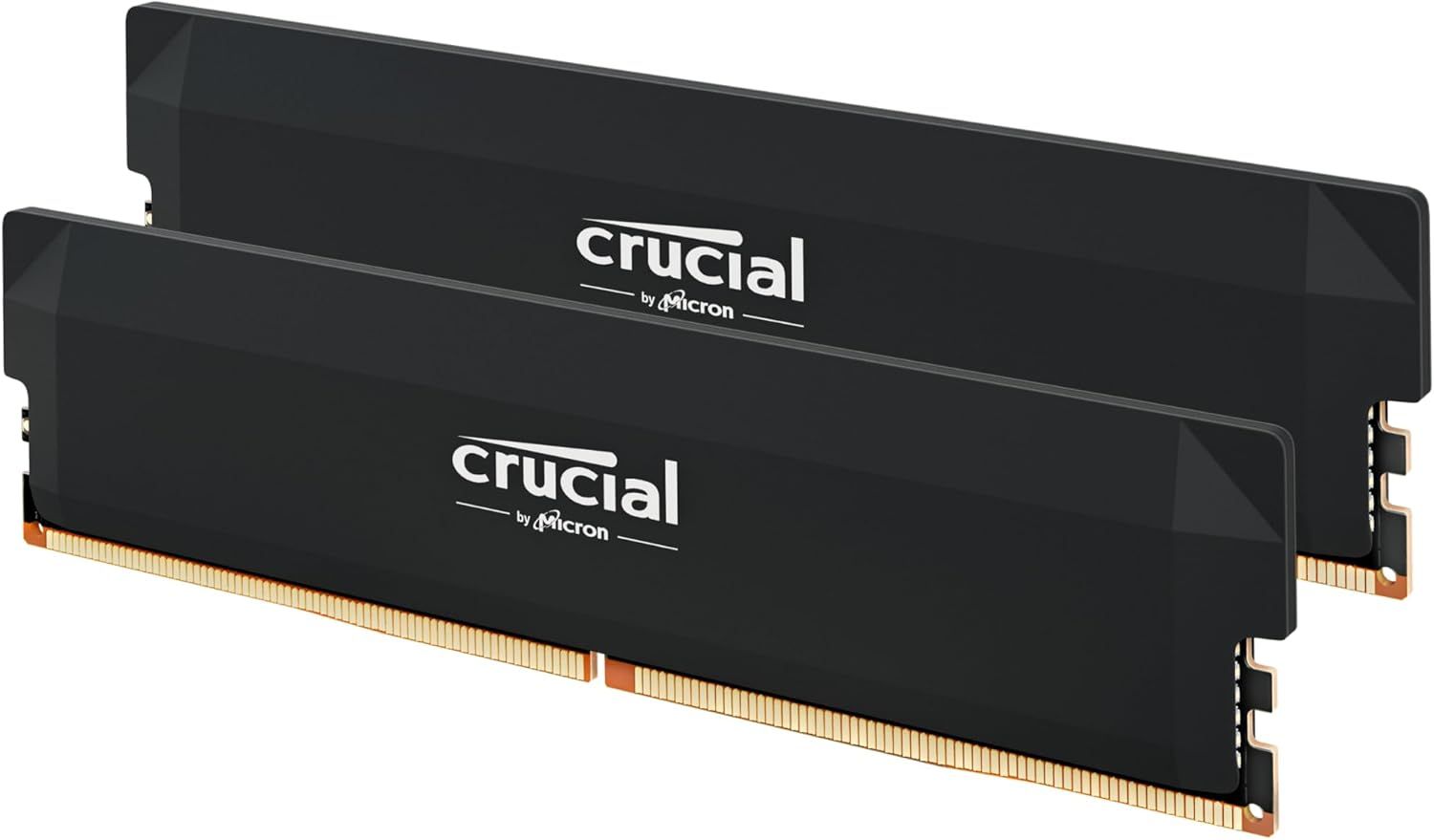 Crucial DRAM Pro OC Overclocking 32GB Kit (2X16GB) DDR5-6400 UDIMM CL38 Black