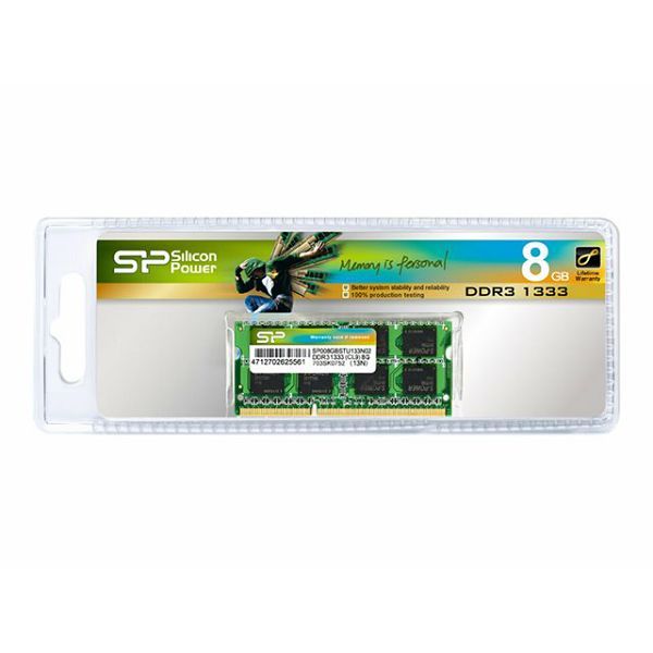 SILICON POWER DDR3L 8GB 1600MHz CL11 SO-DIMM 1.35V Low Voltage